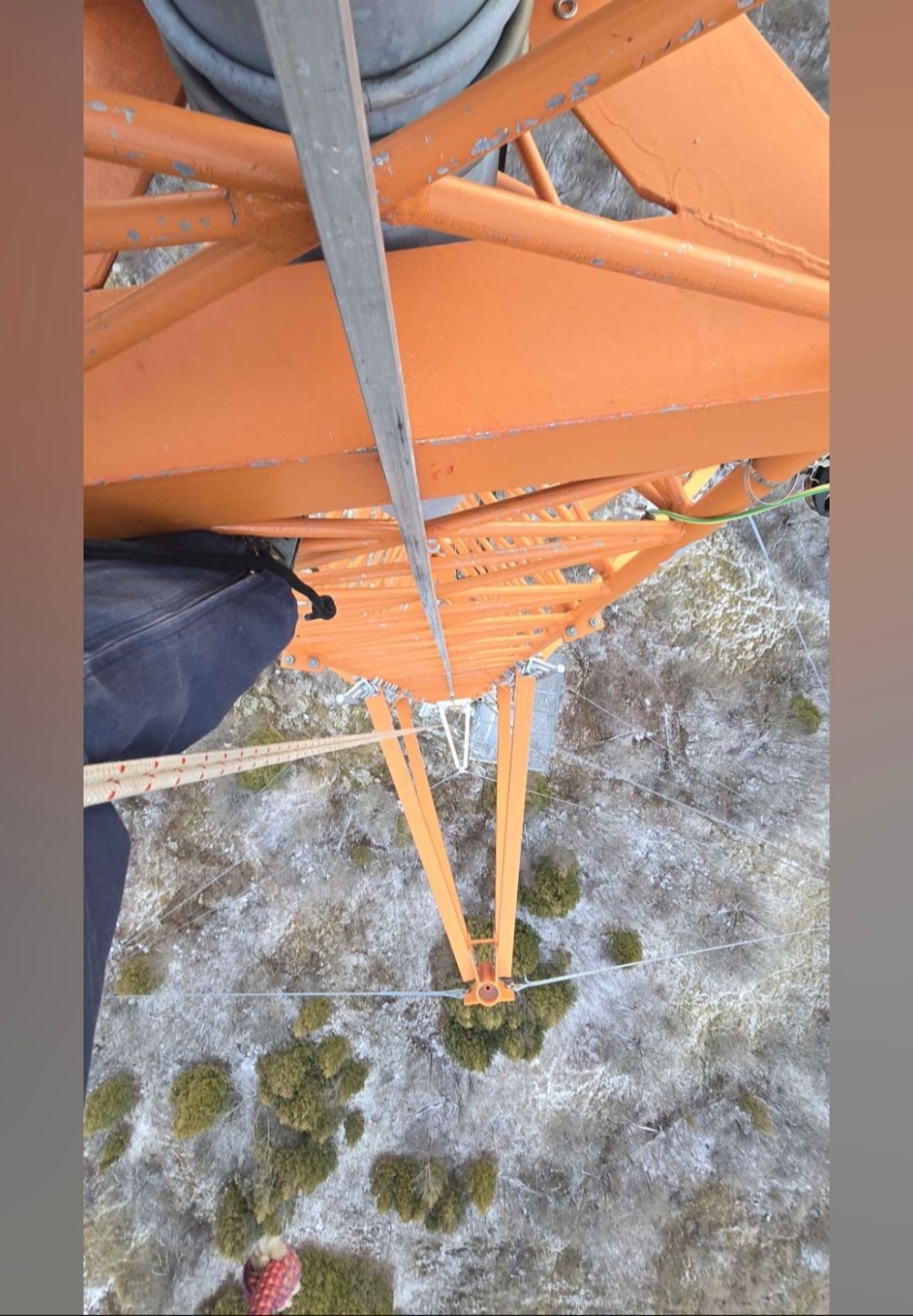 View from tower climber